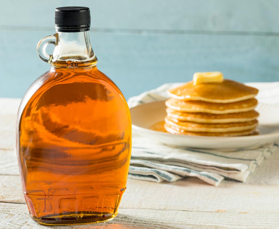 Learn how to make sugar-free maple syrup with stevia.