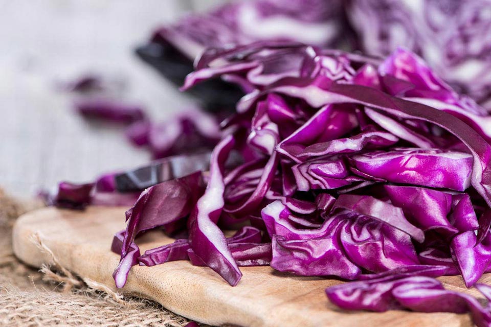 Skip the sugar with this healthy coleslaw recipe using red cabbage.