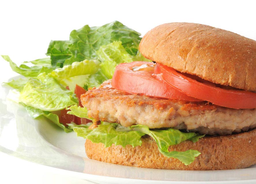 Top this low-fat turkey burger with a stevia-sweetened sauce.