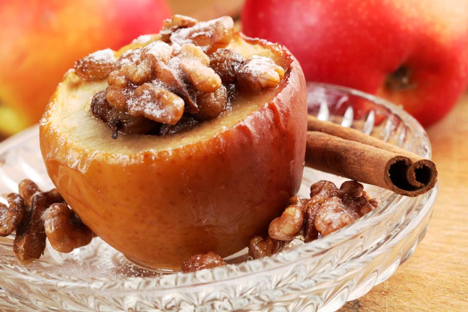 Sugar-Free Baked Apples Lower your sugar intake with this stevia recipe for baked stuffed apples with nuts.