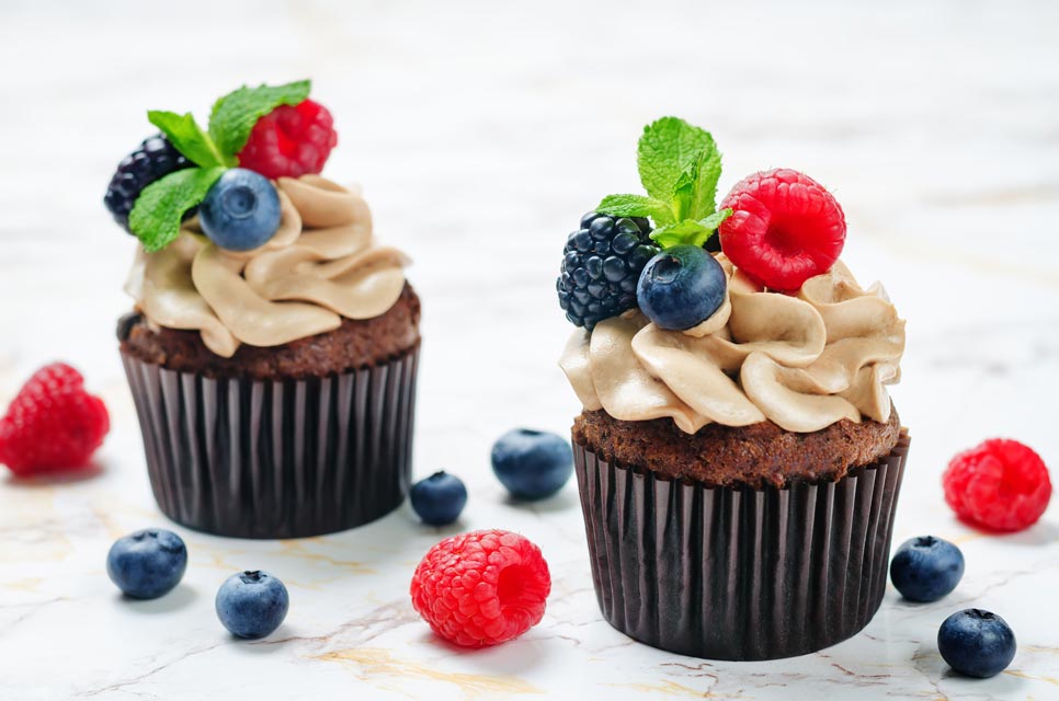 Use stevia instead of sugar in this delicious chocolate cream cheese frosting.